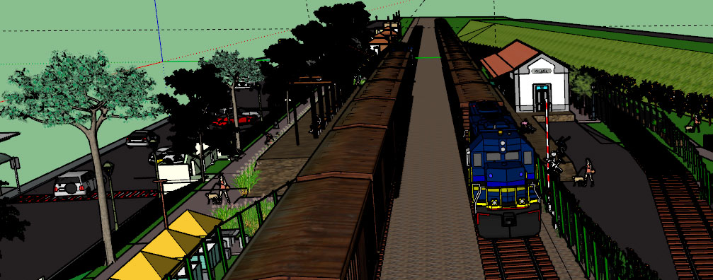 Estação de Moeda em 3D